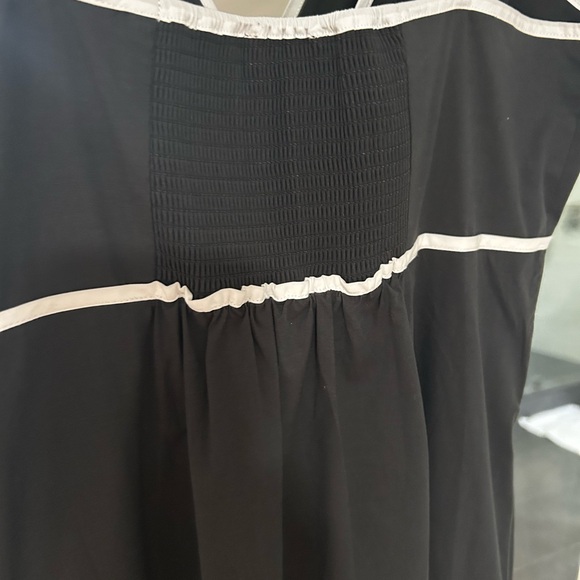 Rails Jessa Cutout Maxi Dress Adjustable Straps Contrast Trim Black White M NWT - Picture 10 of 11